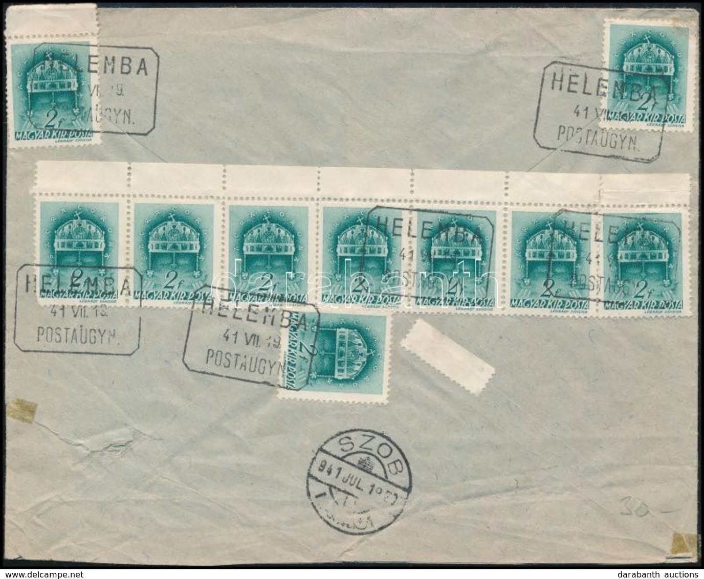 1941 Levél HELEMBA Postaügynökségi Bélyegzéssel / Cover With Postal Agency Postmark - Autres & Non Classés