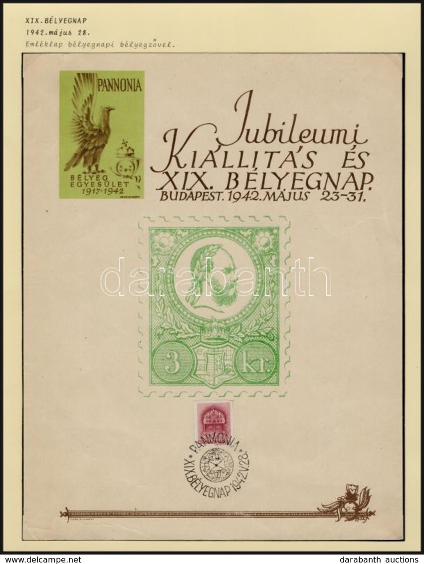 1942 Jubileumi Kiállítás Emléklap / Souvenir Card - Autres & Non Classés