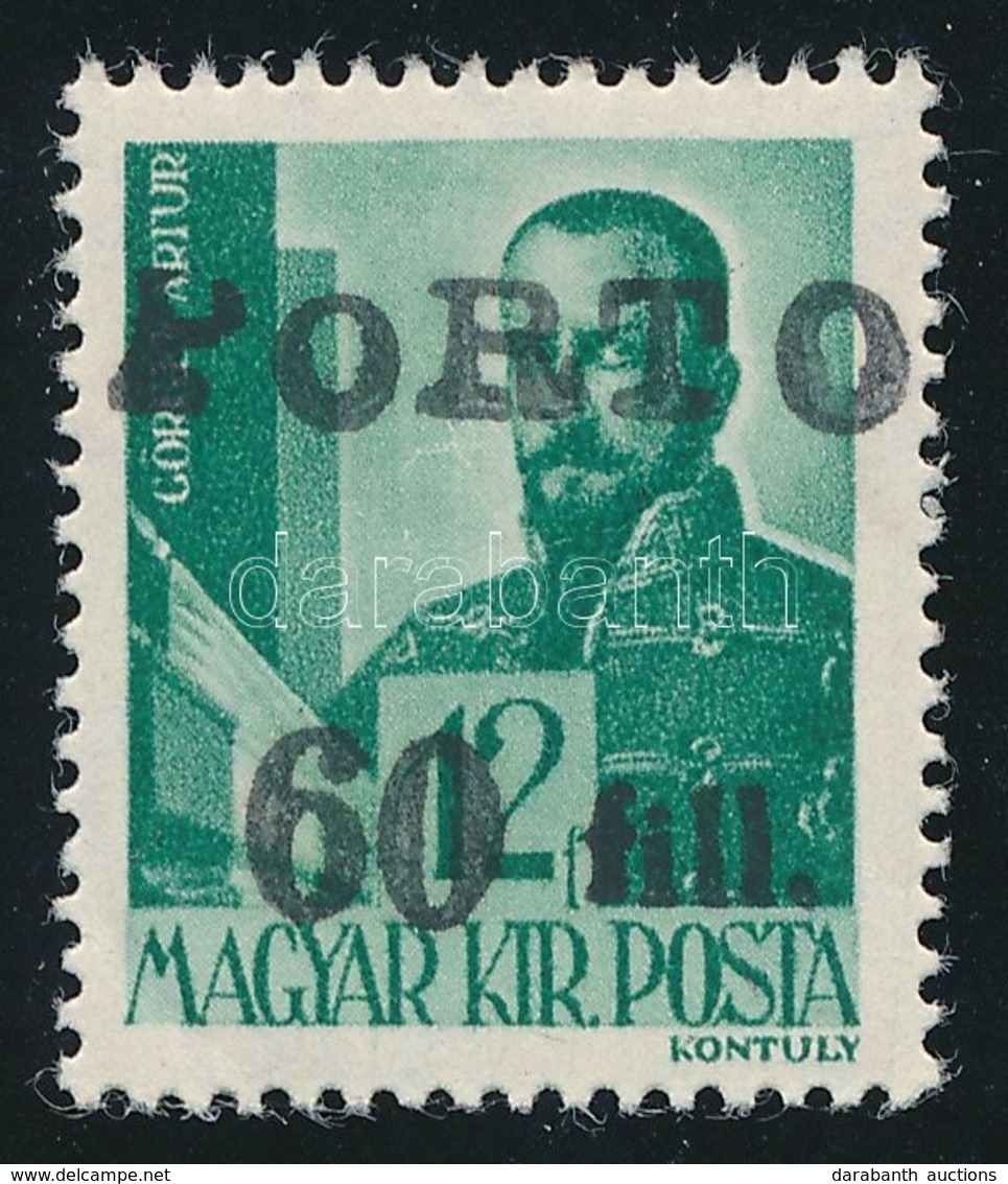 ** Abony 1945 60f/12f Dr. Molnár László Igazolásával. Signed: Bodor - Autres & Non Classés