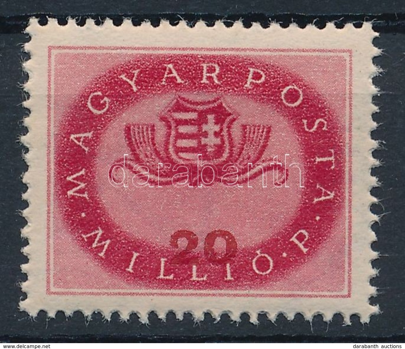 ** 1946 Milliós 20 Millió P, Keretbe Tolódott értékszám / Mi 903, Strongly Shifted Numeral - Other & Unclassified