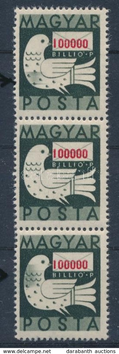 ** 1946 Billiós 100.000 BP Hármascsík Ráhel Csíkkal / Mi 925 Stripe Of 3, Paint Stripe - Sonstige & Ohne Zuordnung