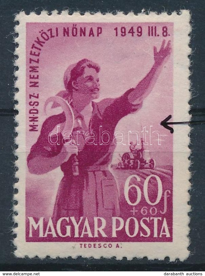 ** 1949 Nőnap Tévnyomat (15.000) / Mi 1036 Plate Variety - Autres & Non Classés