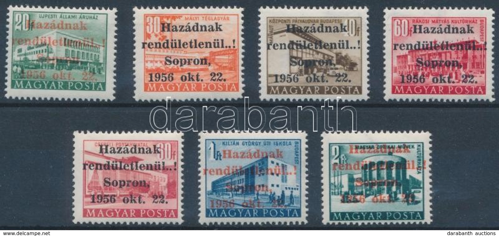 ** 1956 Sopron Kis Sor (12.000) / Sopron Local Issue. Signed: MEFESZ - Other & Unclassified