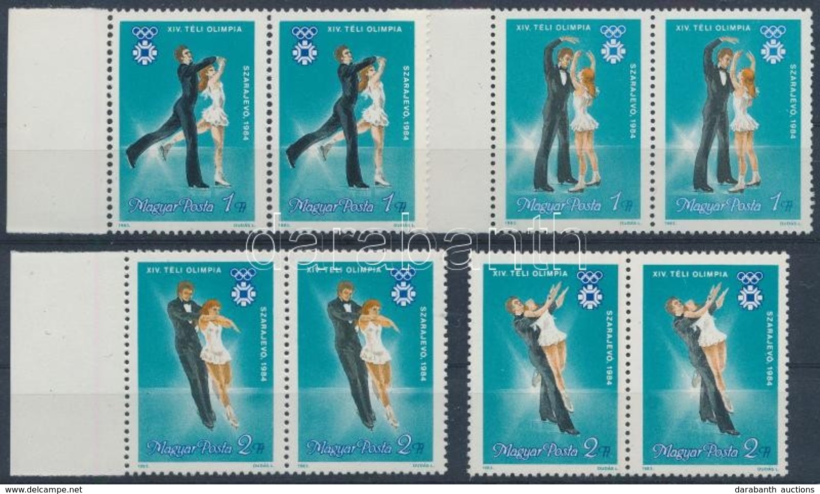 ** 1983 Szarajevó 4 érték Párokban (10.000) / Mi 3652-3655 Pairs - Autres & Non Classés