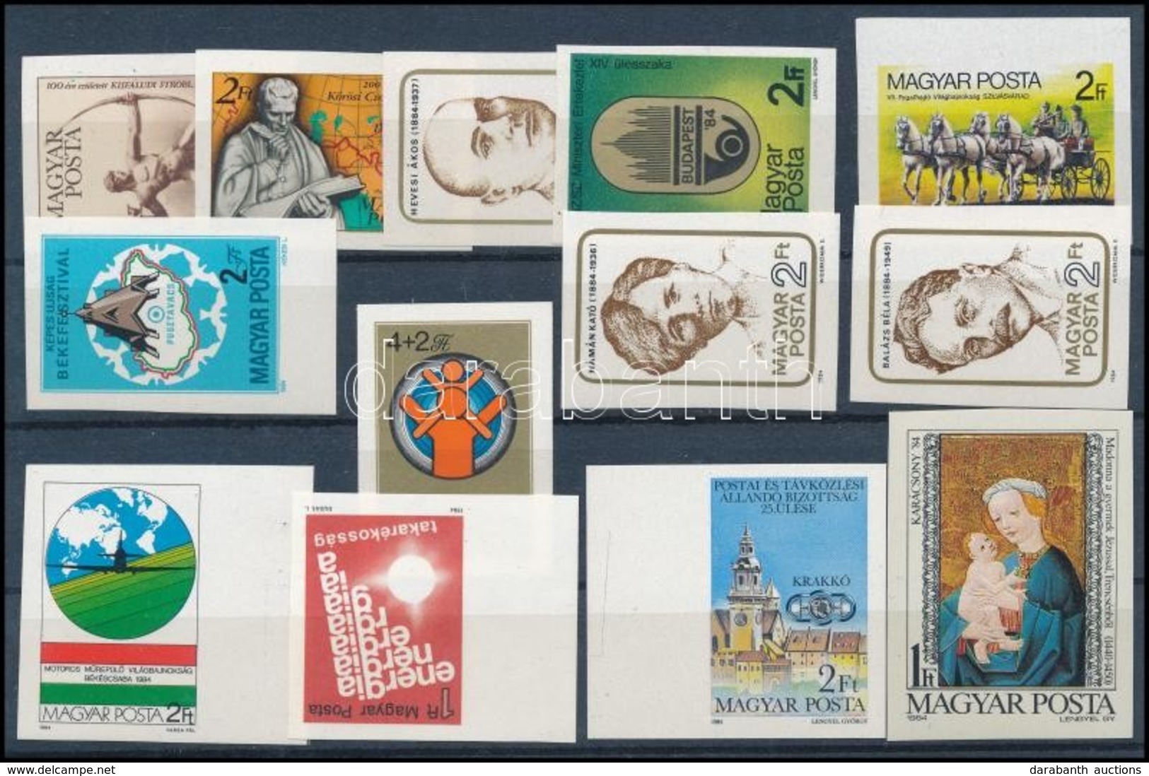 ** 1984 13 Klf Vágott Kiadás (17.900) / 13 Different Imperforate Issues - Other & Unclassified