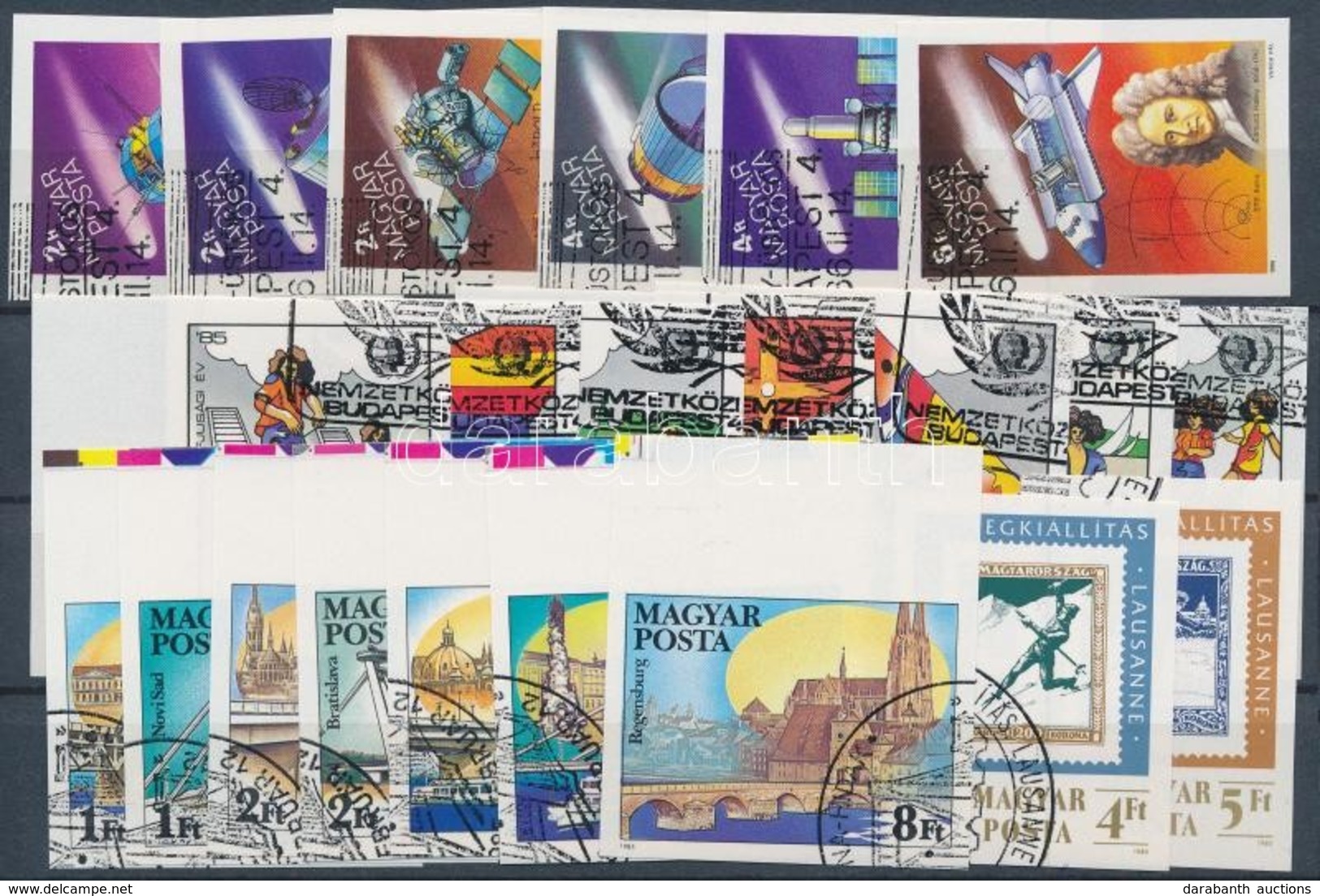 O 1985-1986 4 Klf Vágott Sor (16.000) / 4 Different Imperforate Sets - Andere & Zonder Classificatie