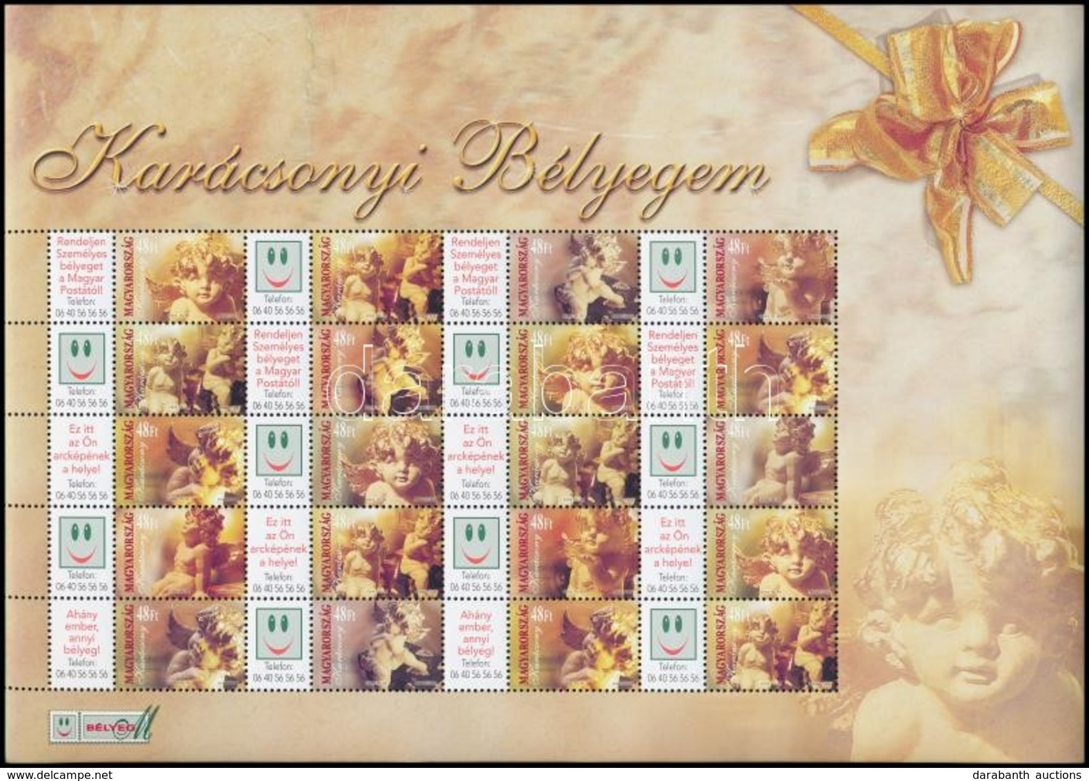 ** 2004 Karácsony 3 Klf Teljes ív Sorszám Nélkül (33.000) / 3 Different Complete Sheets Without Number - Sonstige & Ohne Zuordnung