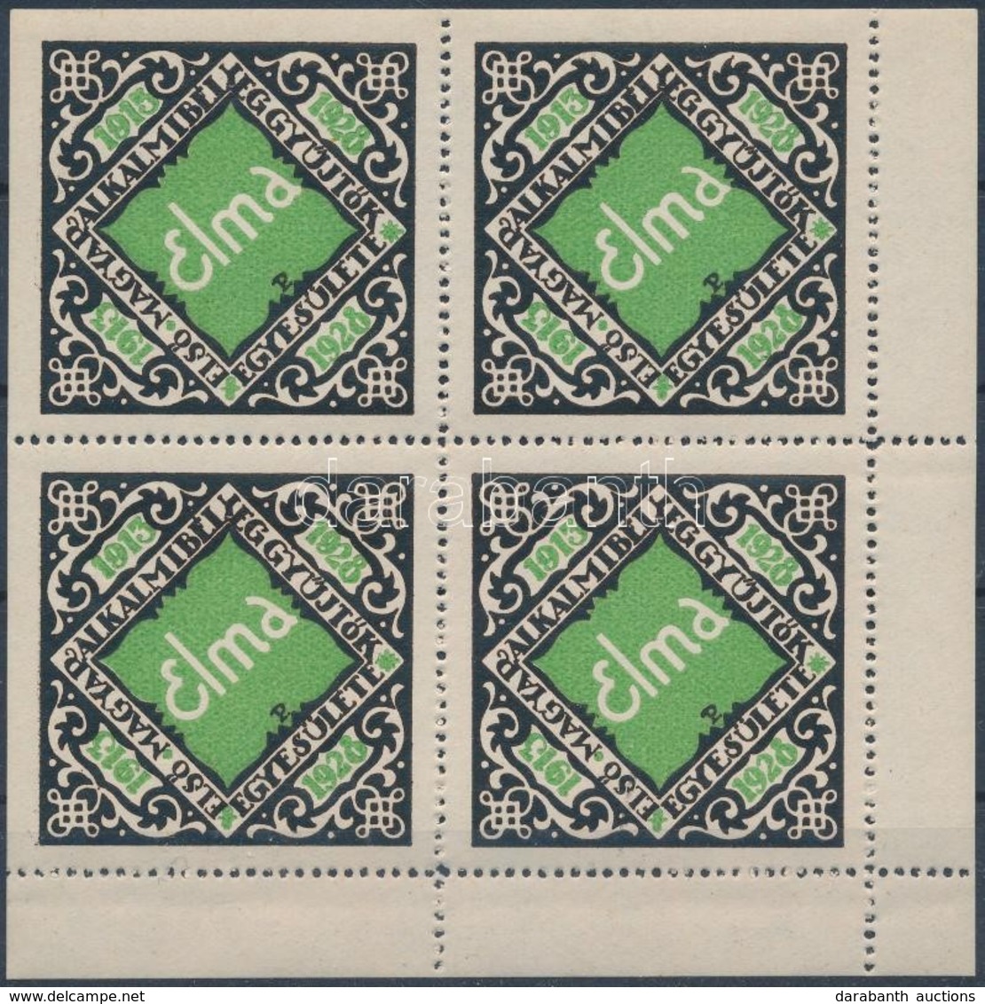 ** 1928/5b ELMA Jubileumi Emlékív (12.000) / Souvenir Sheet - Other & Unclassified