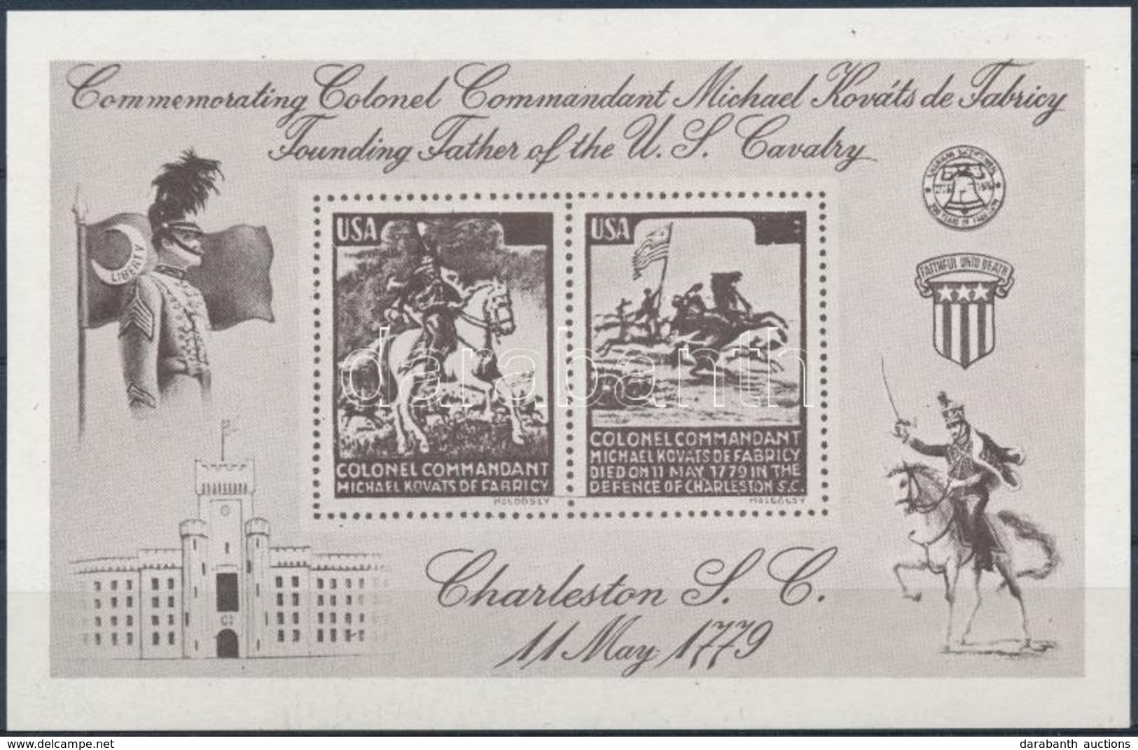 ** 1979/A1 Fabricy Kováts Mihály Amerikai Kiadású Emlékív / Souvenir Sheet - Other & Unclassified