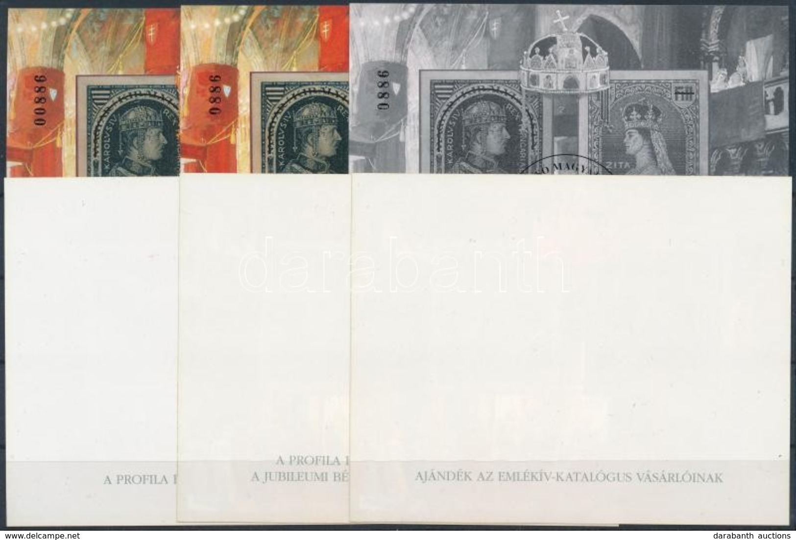 ** 1997/3 IV. Károly 6 Db-os Emlékív Garnitúra Azonos Sorszámmal (60.000) / Souvenir Sheet Collection With 6 Varieties - Sonstige & Ohne Zuordnung