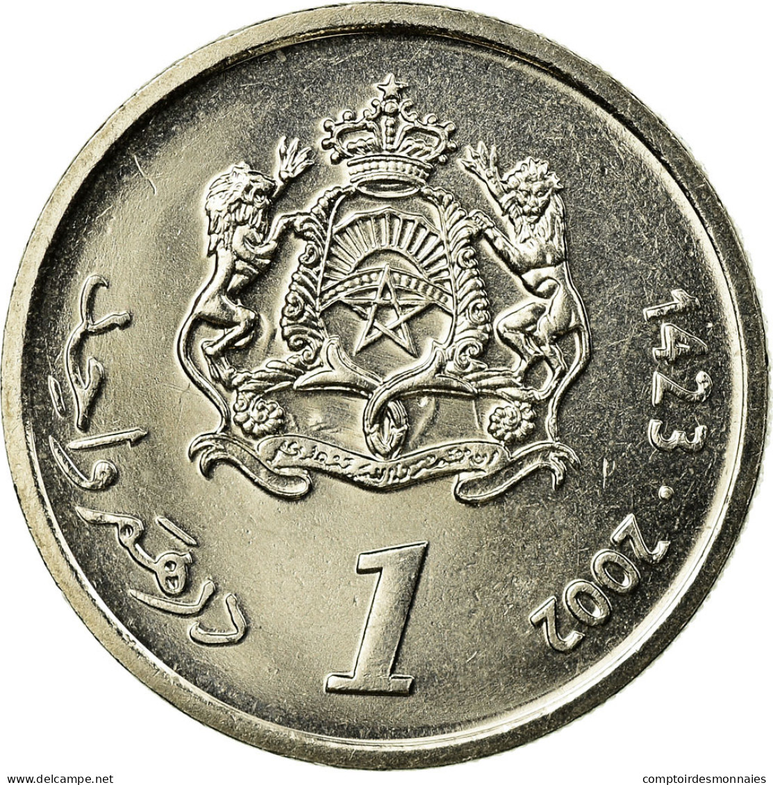 Monnaie, Maroc, Mohammed VI, Dirham, 2002/AH1423, Paris, SUP, Copper-nickel - Maroc