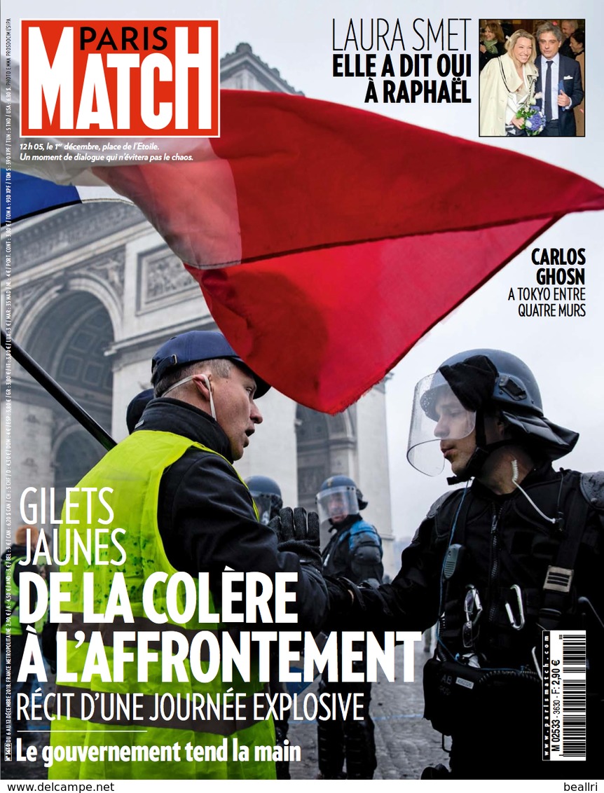 PARIS MATCH N° 3630 - Les Gilets Jaunes - 5 Décembre 2018 - Algemene Informatie