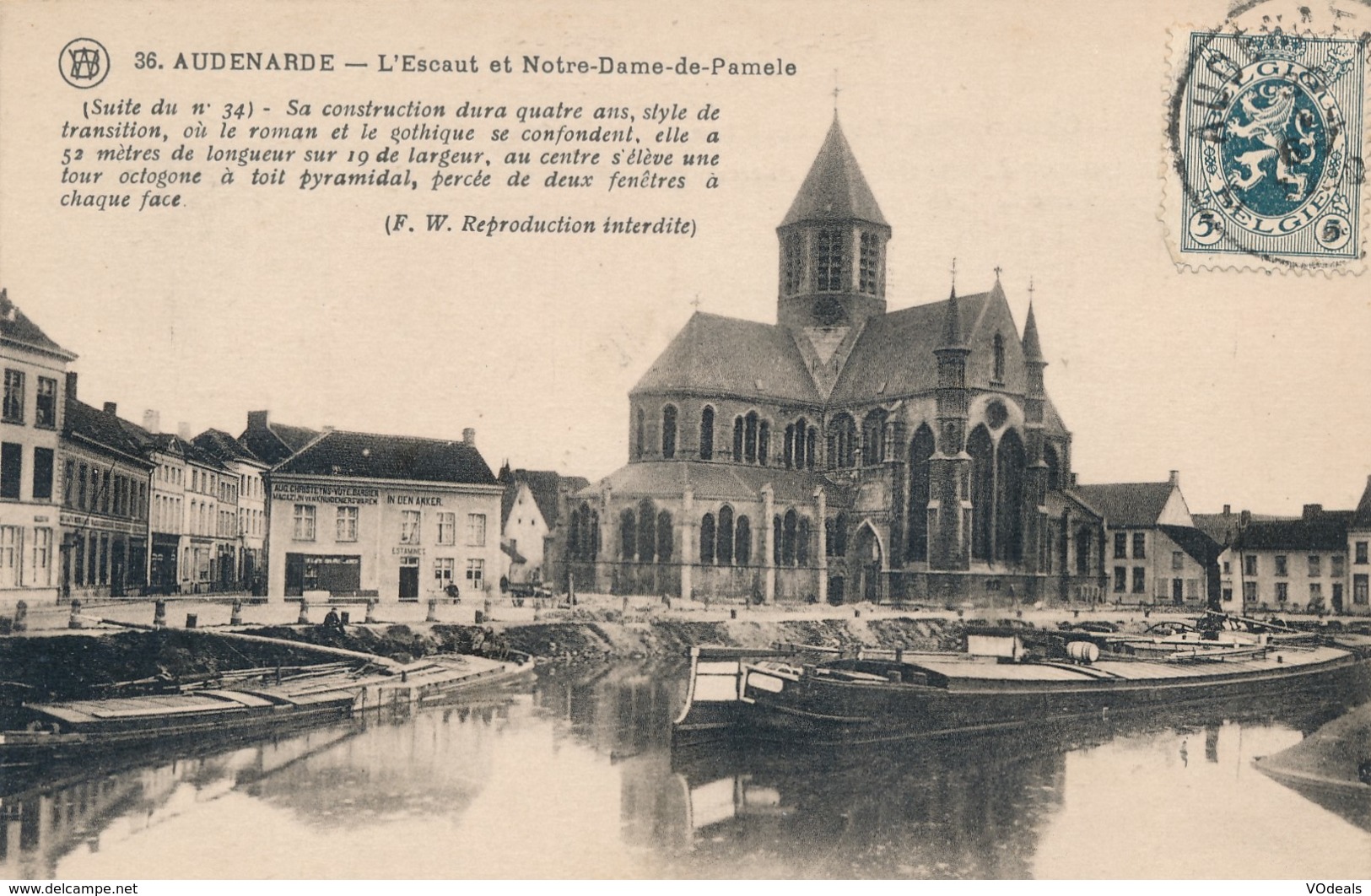 CPA - Belgique - Oudenaarde - Audenarde - L'Escaut Et Notre-Dame-de-Pamele - Oudenaarde