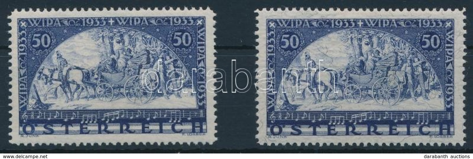 * 1933 WIPA,
WIPA
Mi 555 + 556 - Sonstige & Ohne Zuordnung