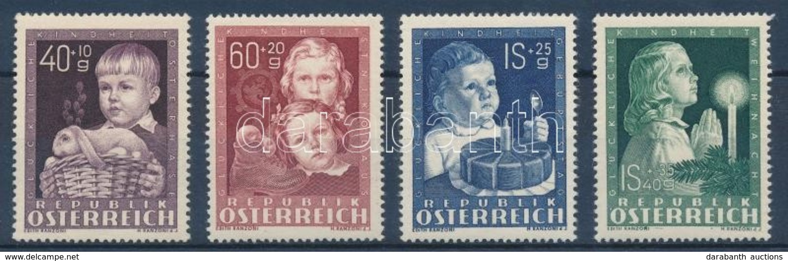 ** 1949 Gyermek Sor Mi 929-932 - Sonstige & Ohne Zuordnung