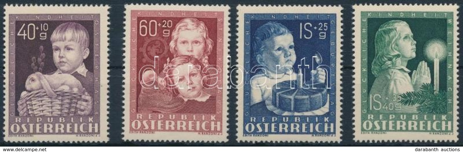 ** 1949 Gyermekekért Sor Mi 929-932 - Sonstige & Ohne Zuordnung