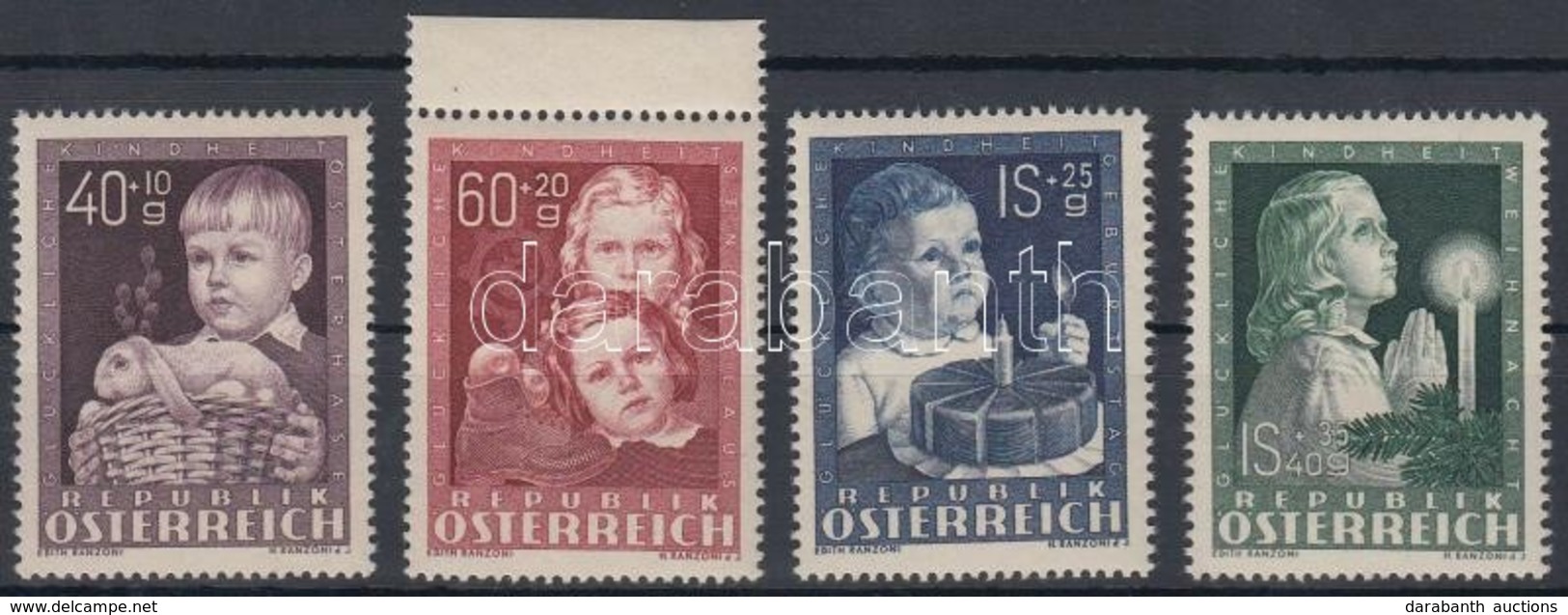 ** 1949 Gyermeksegély Sor Mi 929-932 - Sonstige & Ohne Zuordnung