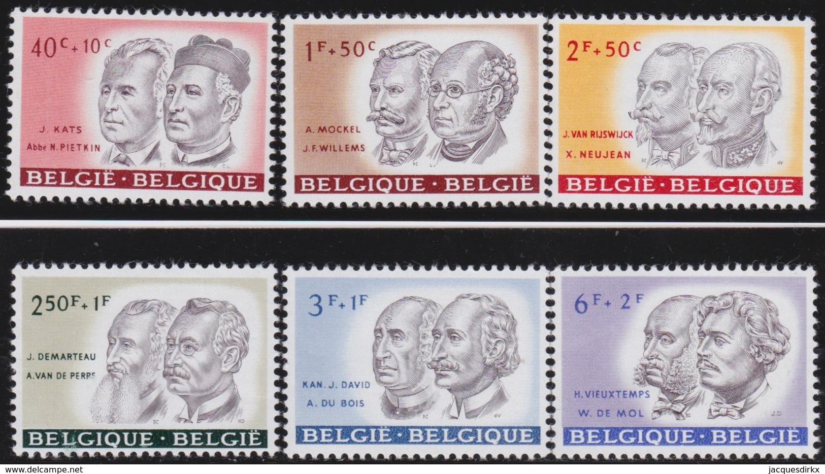 Belgie    .    OBP   .     1176/1181       .     **   .      Postfris      .  / .   Neuf SANS Charniere - Neufs