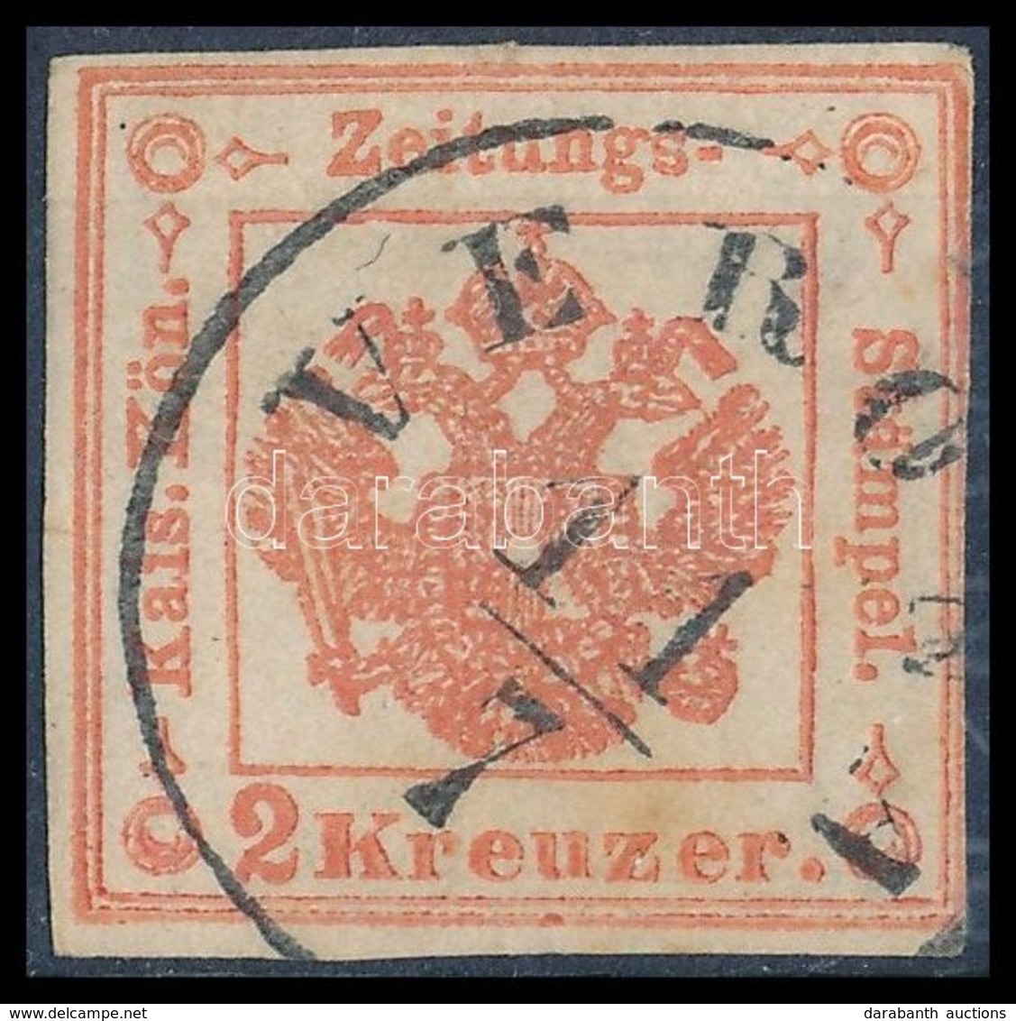 O 1858 2kr Hírlapilletékbélyeg/ 2kr Newspaper Duty Stamp 'VERONA' - Sonstige & Ohne Zuordnung