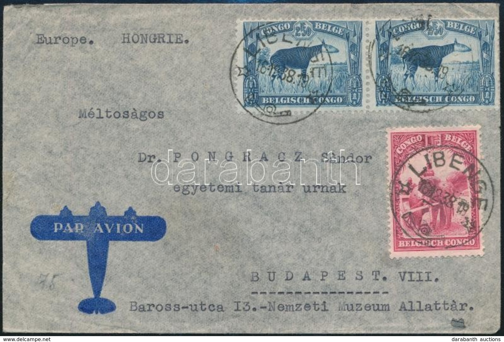 1938 Légi Levél Budapestre / Airmail Cover To Hungary - Other & Unclassified