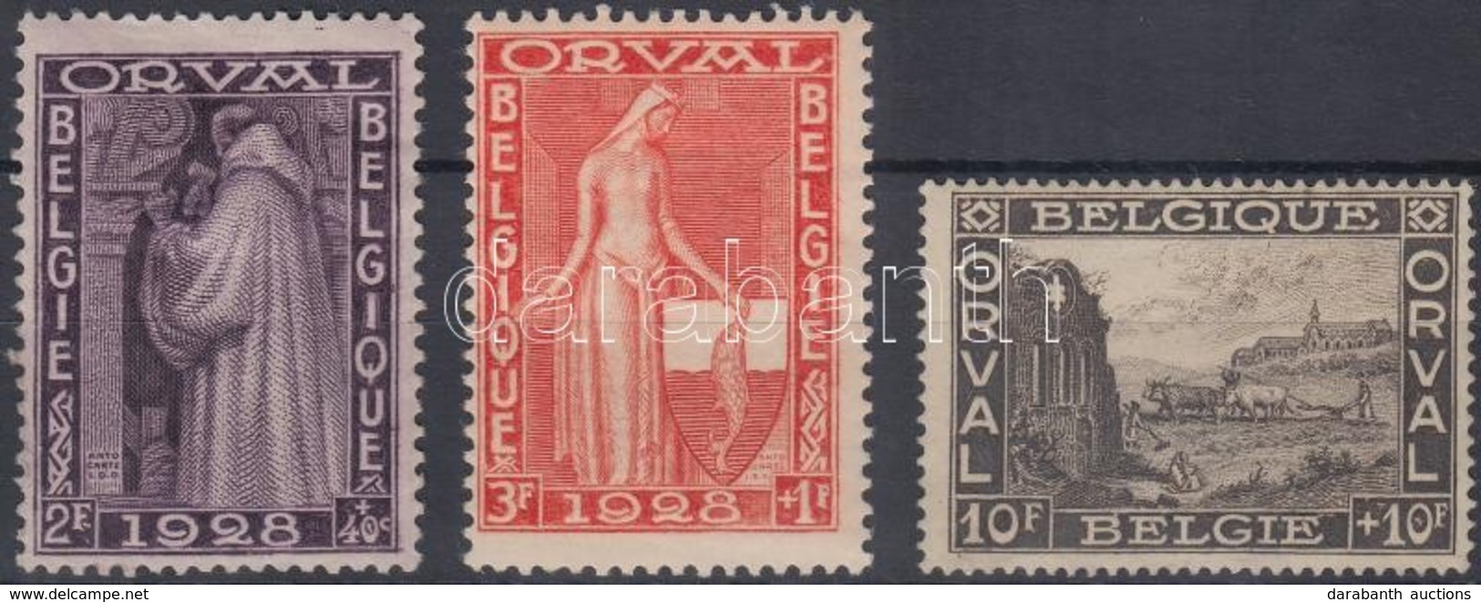 * 1928 Orval Apátság 3 érték Mi 240-241, 243 - Autres & Non Classés