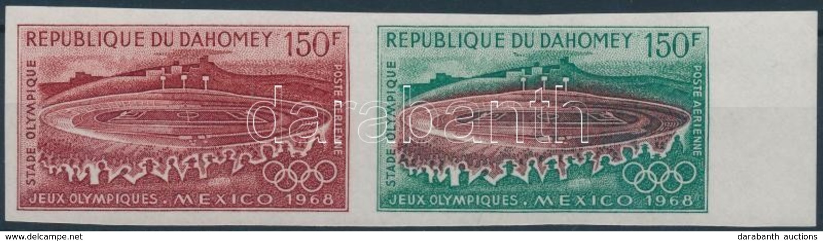 ** 1968 Nyári Olimpia Vágott 150Fr Pár Mi 363 Színpróba - Sonstige & Ohne Zuordnung