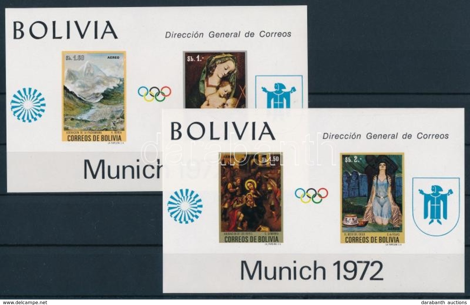 ** 1972 Nyári Olimpia, München Blokk Sor Mi 34-35 - Other & Unclassified