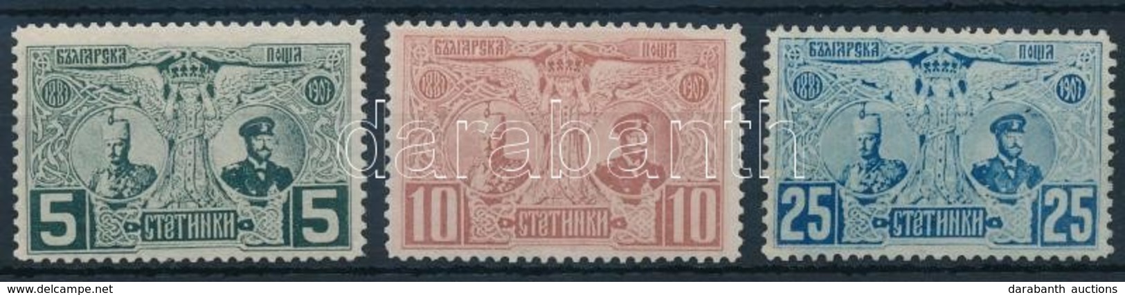 * 1903 20 éve A Uralkodik I. Ferdinánd Herceg Sor Mi 66-68 - Sonstige & Ohne Zuordnung