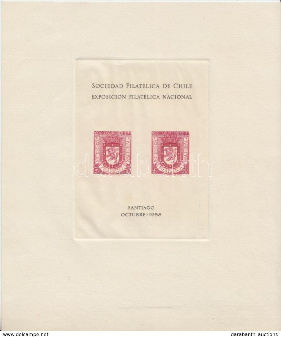 ** 1958 Nemzeti Bélyegkiállítás Mi 537-538 Emléklap - Autres & Non Classés
