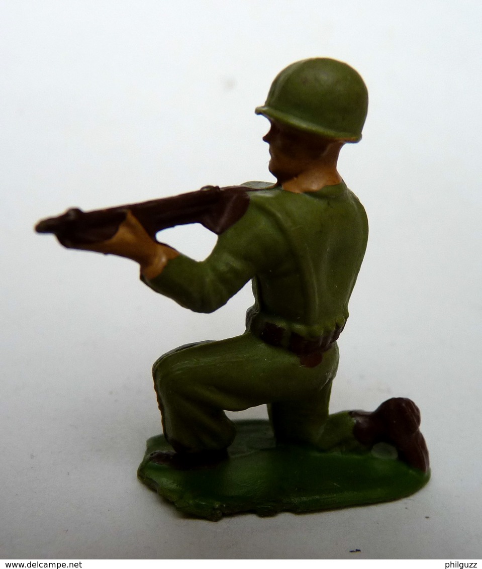 SOLDAT FIGURINE FIG STARLUX FANTASSIN TIREUR FUSIL A GENOUX 1955 SR MC (1) - Starlux