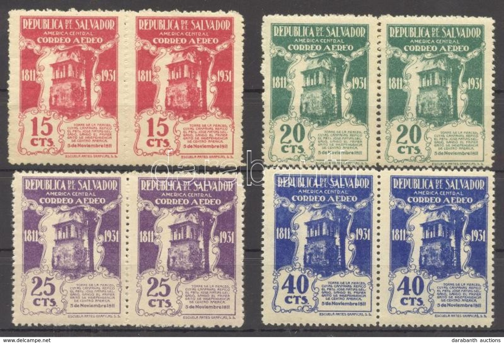 ** 1931 Mi 459-462 Párok / Pairs - Other & Unclassified