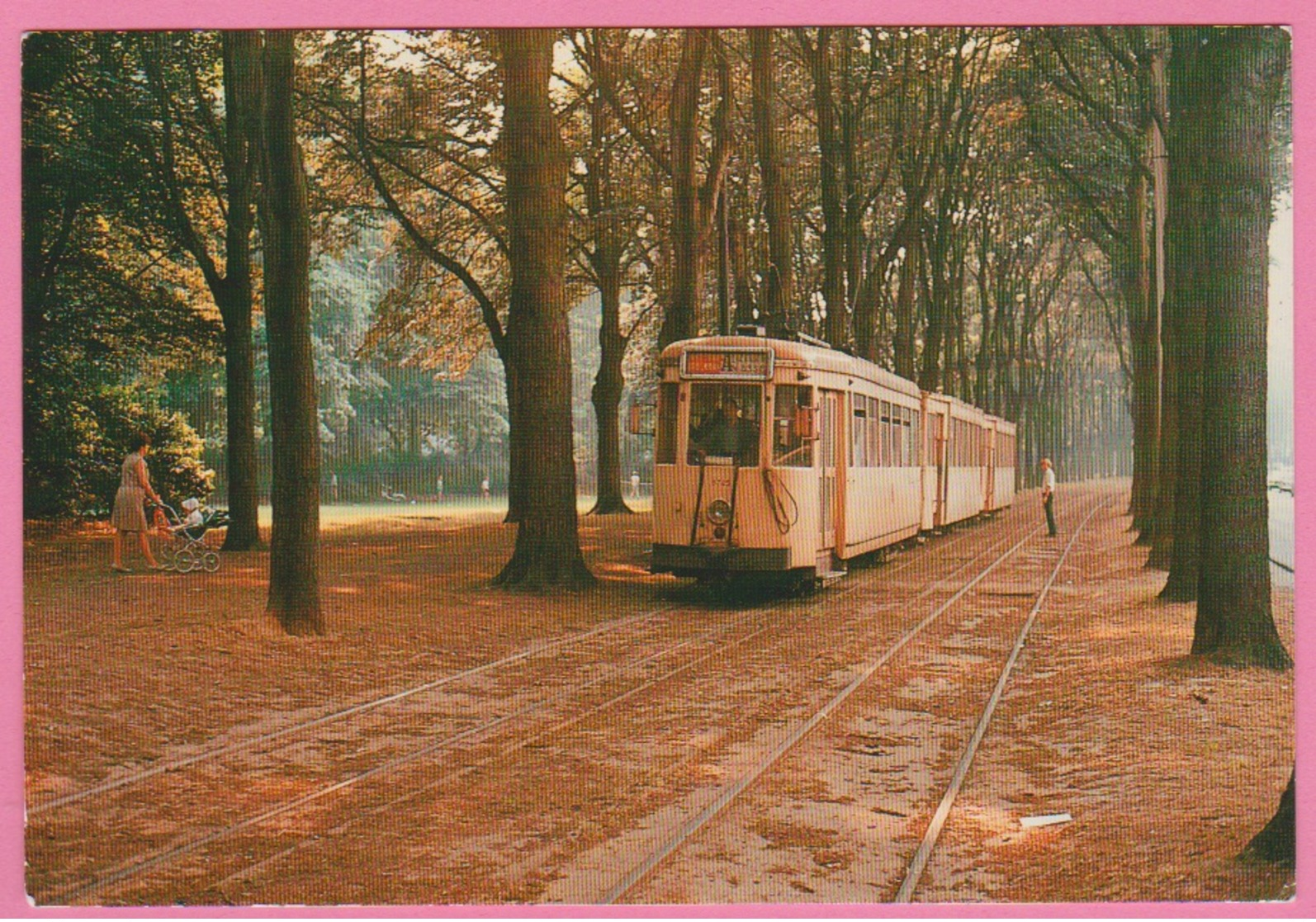 CP - TRAMWAY - SNCV - Ligne BRUXELLES-ALOST - Motrice S 9745 Et Remorques - Av Des Gloires Nationales En 1970. - Tramways