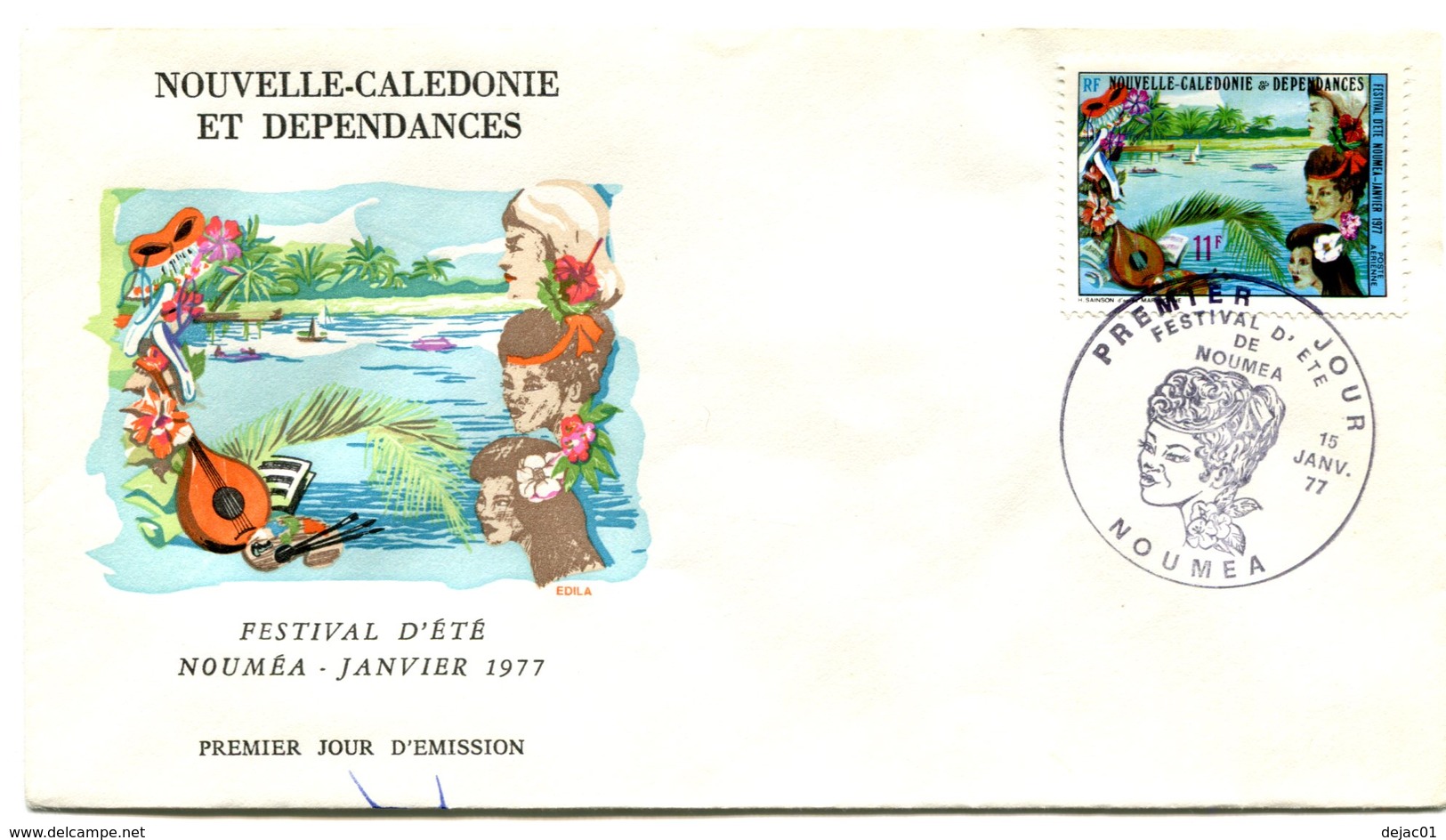 Nouvelle Calédonie - FDC Yvert PA 176 Festival - X 942 - FDC