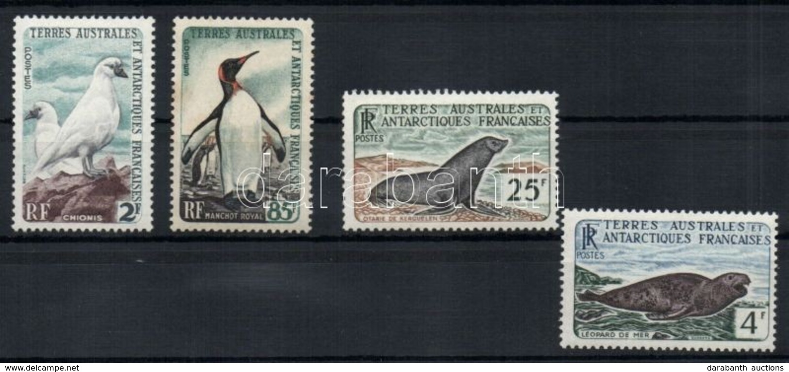 ** 1960 Forgalmi: Az Antarktisz állatai Sor Mi 19-22 - Sonstige & Ohne Zuordnung
