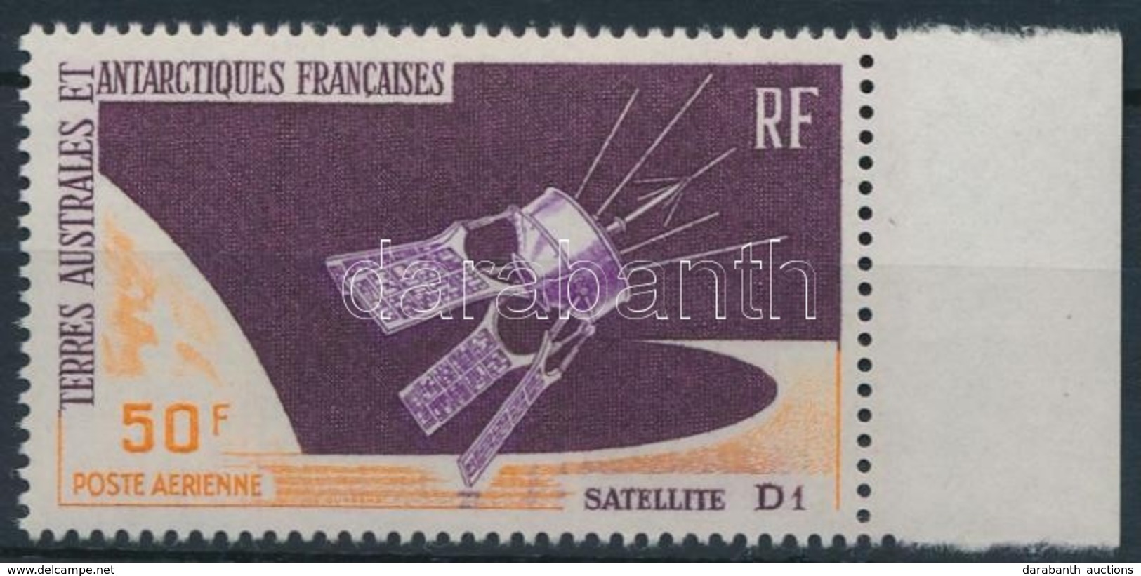 ** 1966 Űrkutatás; D1 Műhold ívszéli Bélyeg Mi 35 - Autres & Non Classés