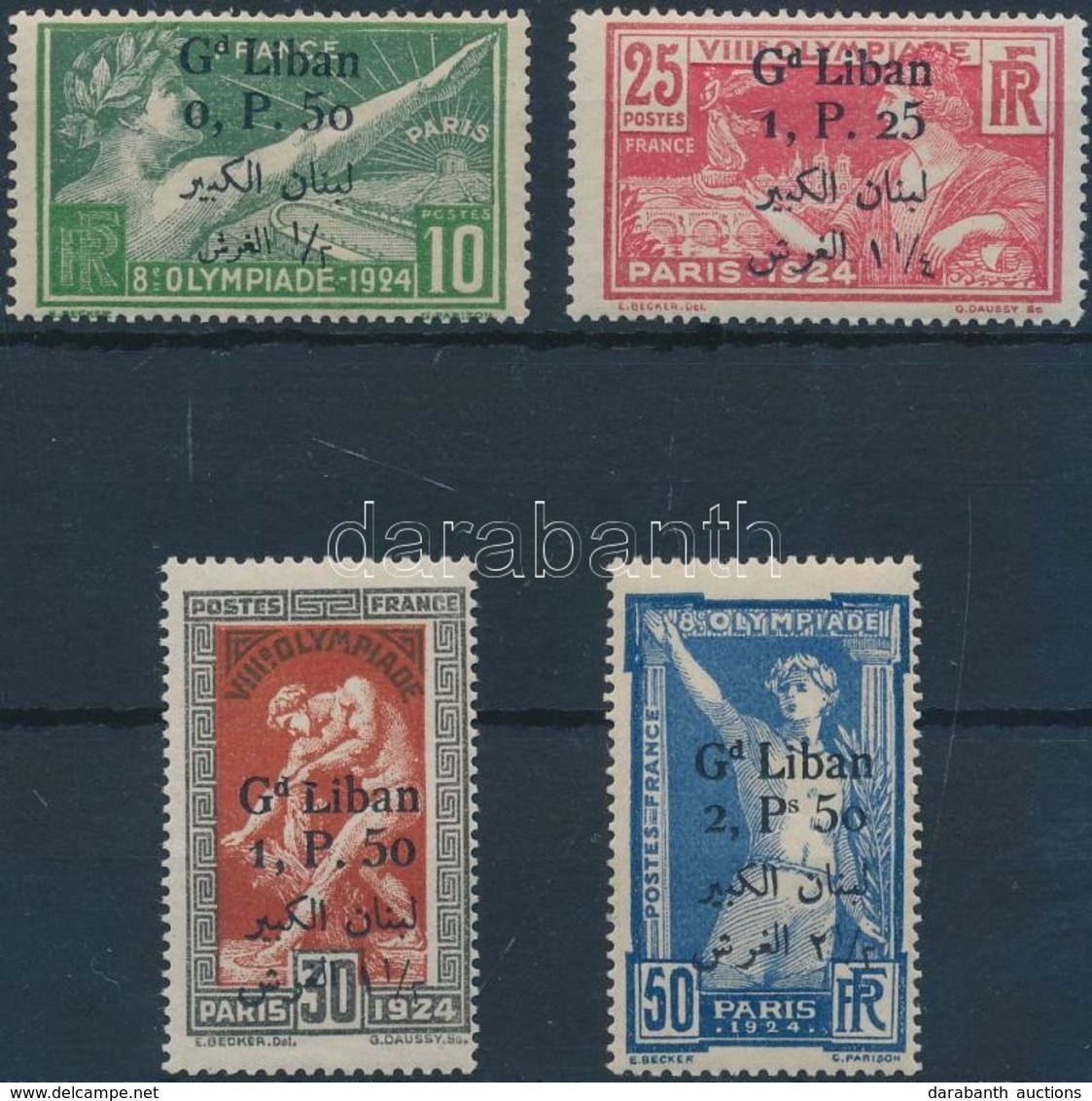 ** 1924 Párizsi Olimpiai Játékok Sor Mi 53-56 - Other & Unclassified