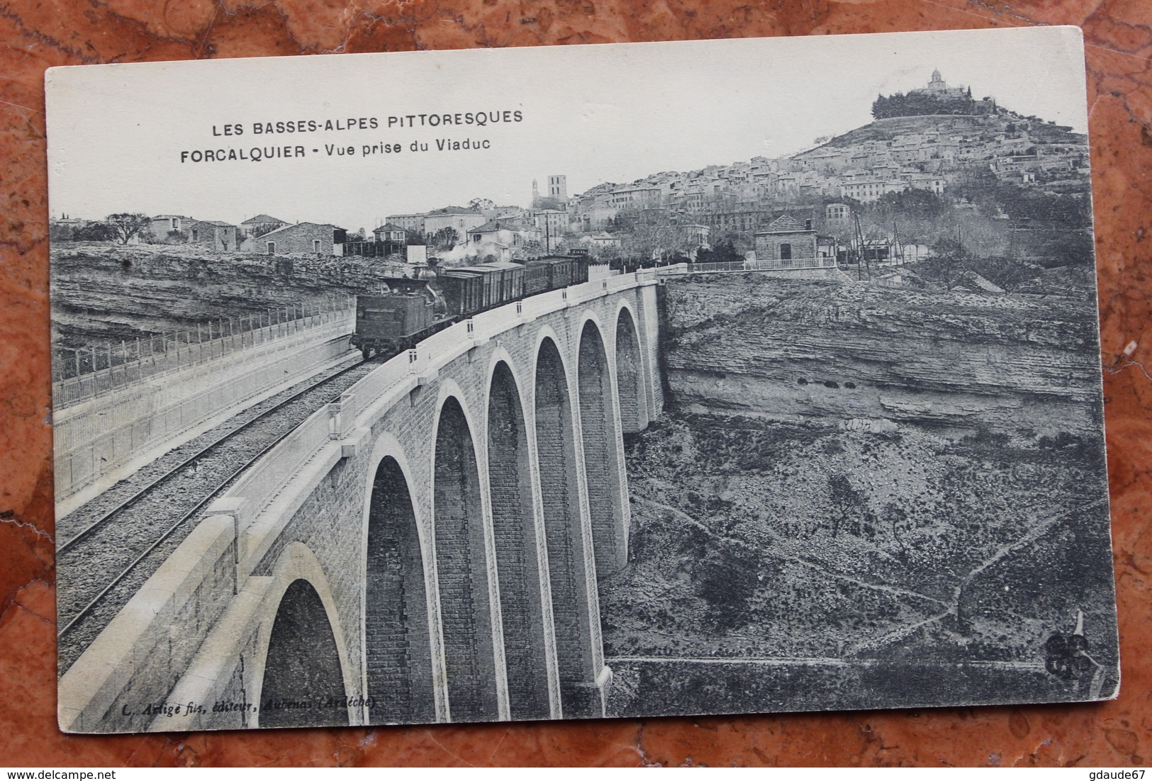 FORCALQUIER (04) - VUE PRISE DU VIADUC - Forcalquier