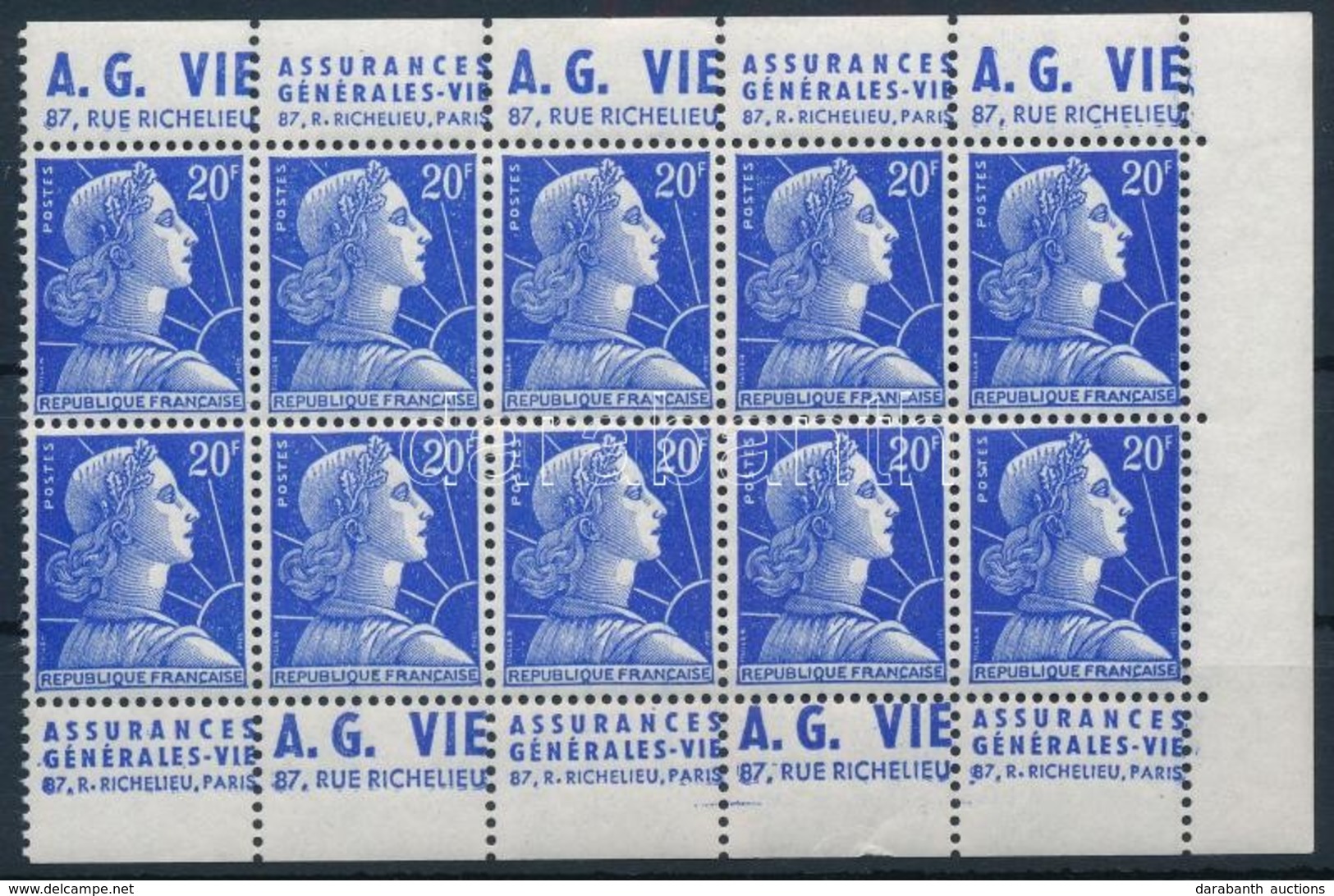 ** 1957 Marianne Füzetlap Mi 1143 Booklet Pane - Sonstige & Ohne Zuordnung