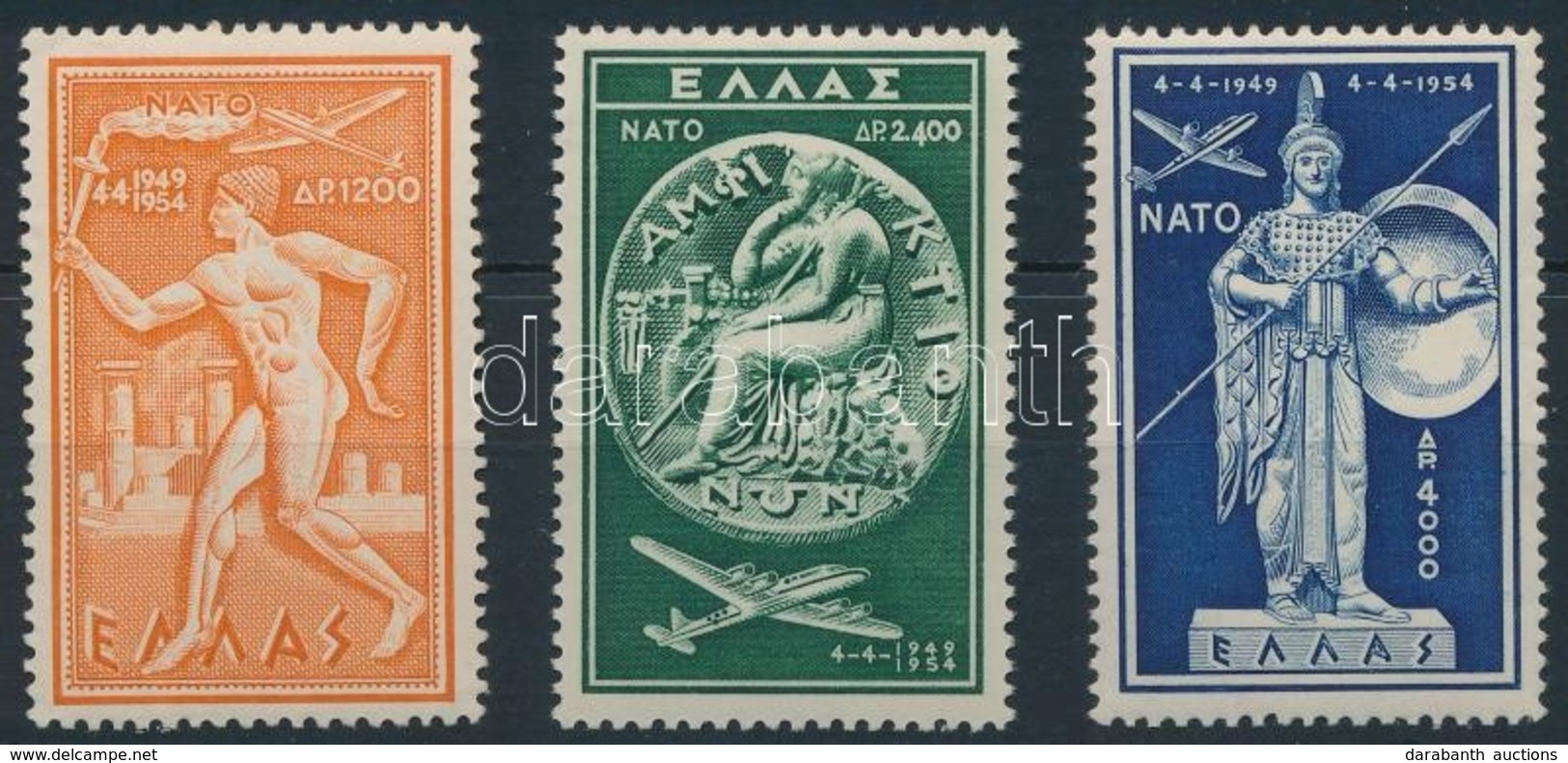 ** 1954 5 éves A NATO Sor Mi 615-617 - Autres & Non Classés