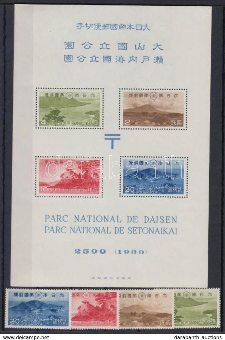 ** 1939 Nemzeti Park Sor Mi 276-279 + Blokk 7 - Autres & Non Classés