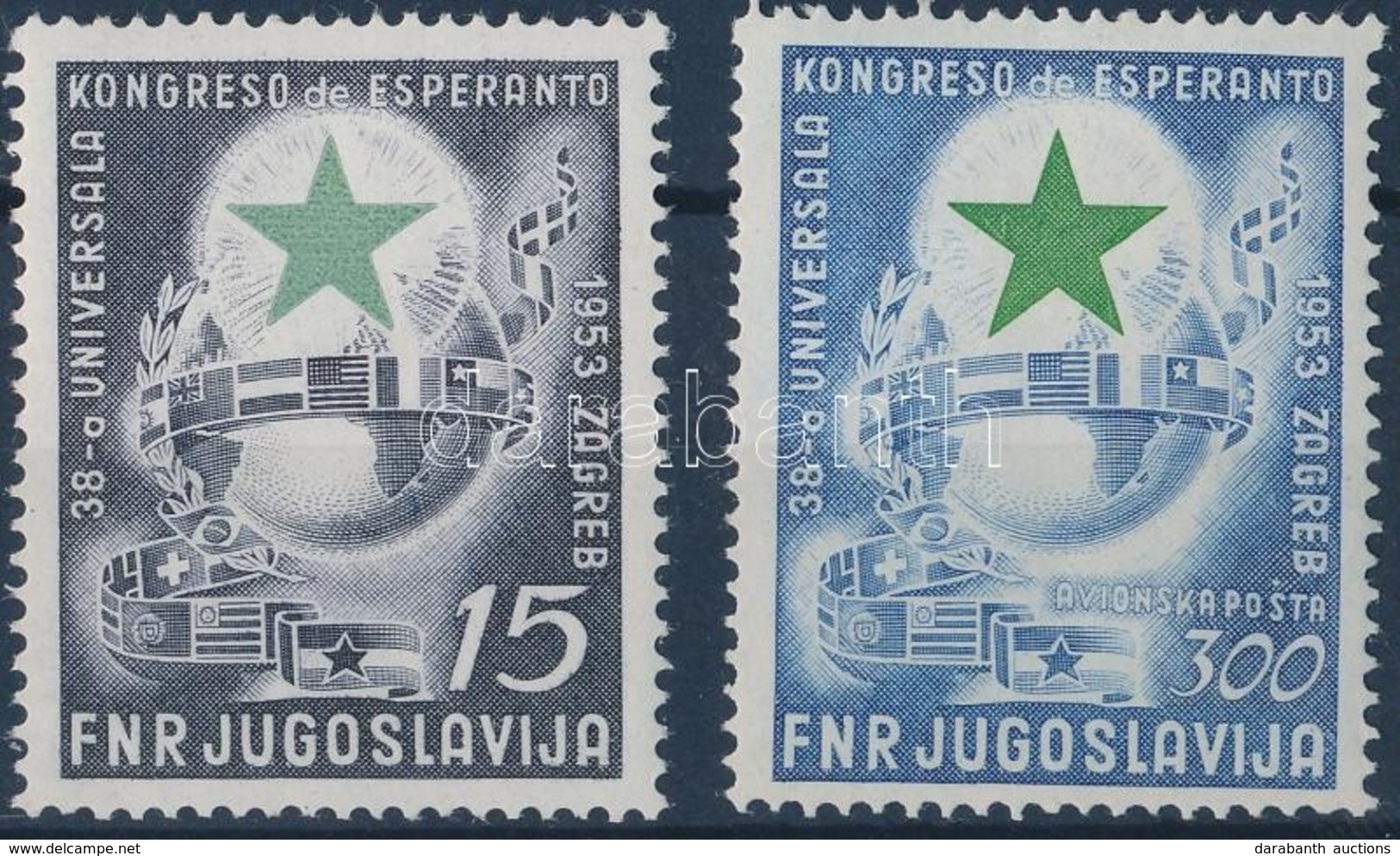 ** 1953 Eszperantó Sor Mi 729-730 - Autres & Non Classés