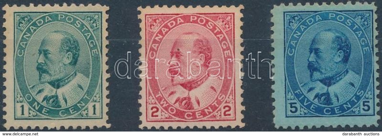 ** 1903 VII. Edward Sor Mi 77-79 A (besárgult Bélyegek) - Other & Unclassified