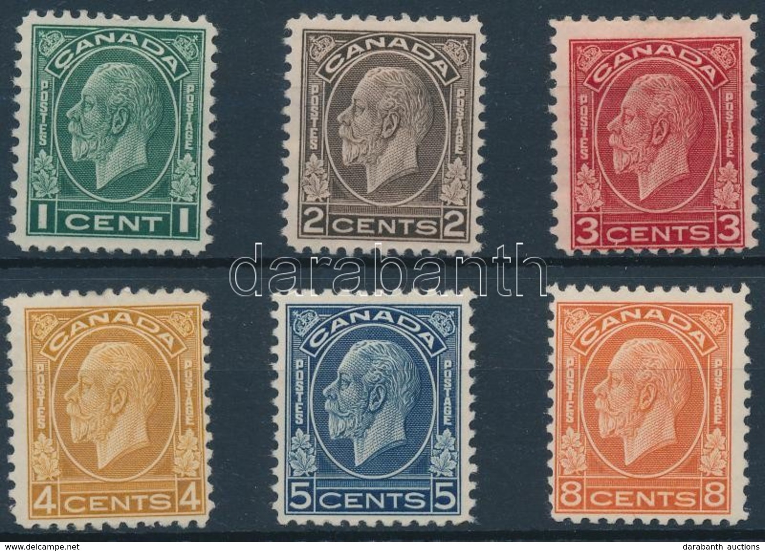 * 1932 Forgalmi Bélyeg Sor / Definitive Stamp Set Mi 162-167 A - Autres & Non Classés
