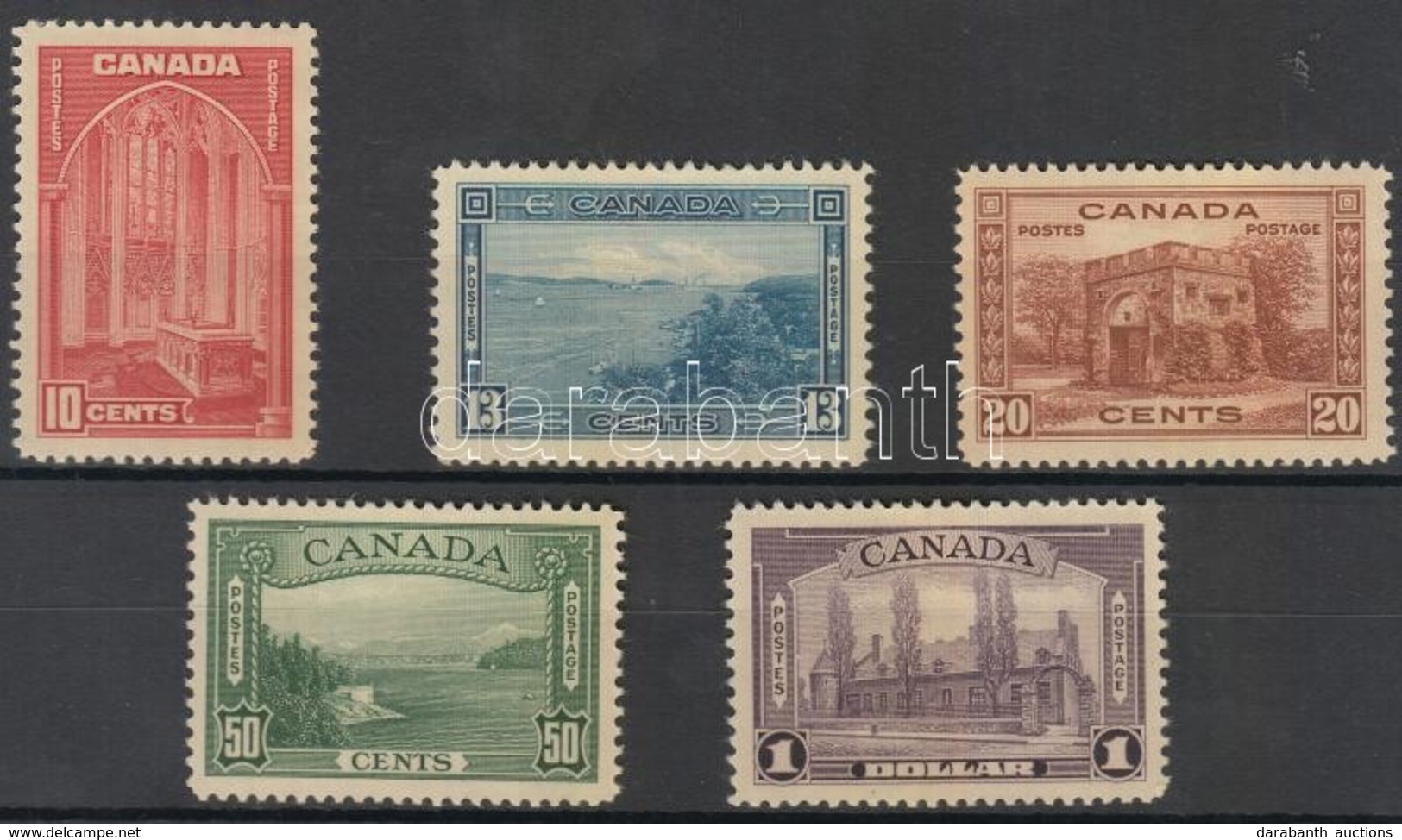 ** * 1938 Forgalmi Bélyeg Sor / Definitive Stamp Set Mi 204-208 - Autres & Non Classés