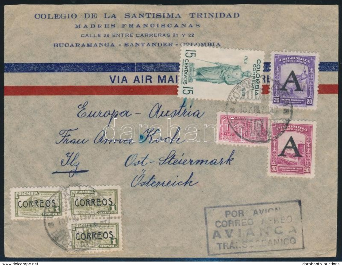 1950 Légi Levél Ausztriába / Airmail Cover To Austria - Autres & Non Classés