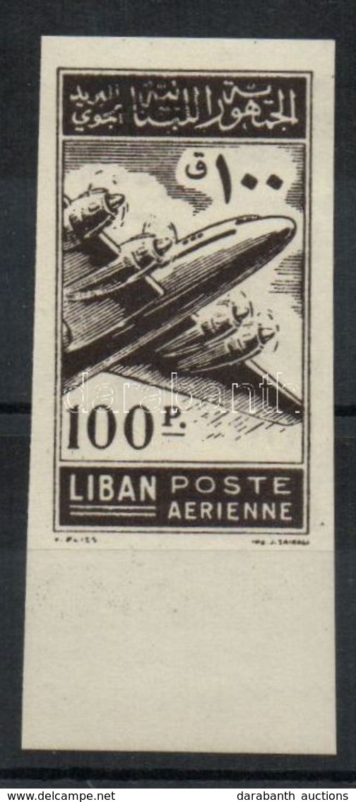 * 1953 Repülő Mi 499 Vágott, Kétoldali Nyomat / Mi 499 Imperforated, Printed On Both Sides - Autres & Non Classés