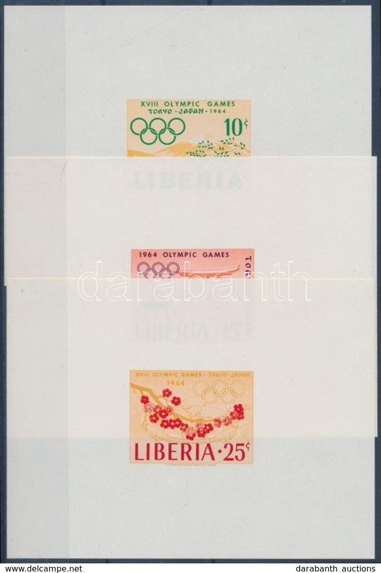 ** 1964 Olimpia Sor Vágott Blokkformában Mi 623-625 - Other & Unclassified