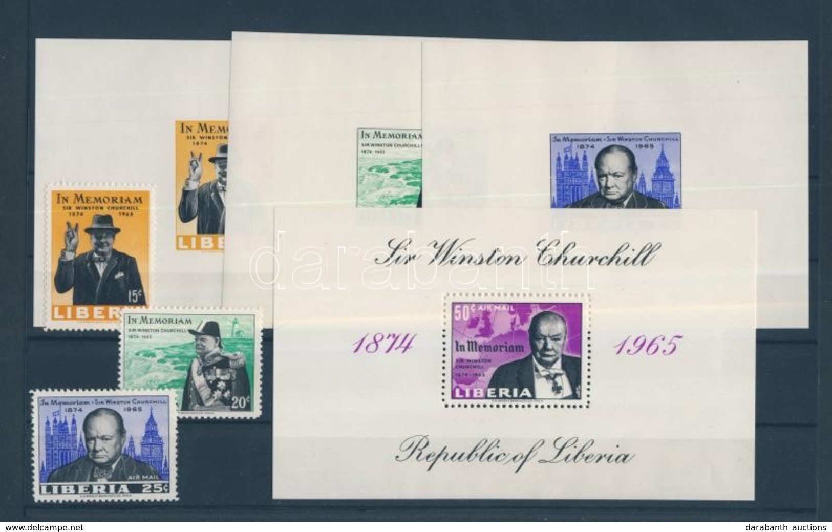 ** 1966 Winston Spencer Churchill Sor Mi 644A-644A + Blokk 37A + Deluxe Blokksor - Autres & Non Classés