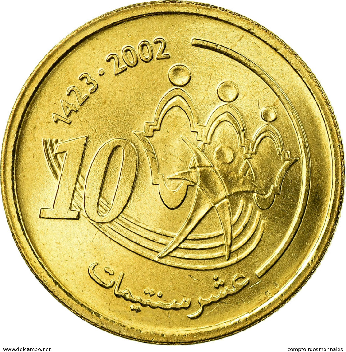 Monnaie, Maroc, Mohammed VI, 10 Santimat, 2002/AH1423, Paris, SUP - Maroc