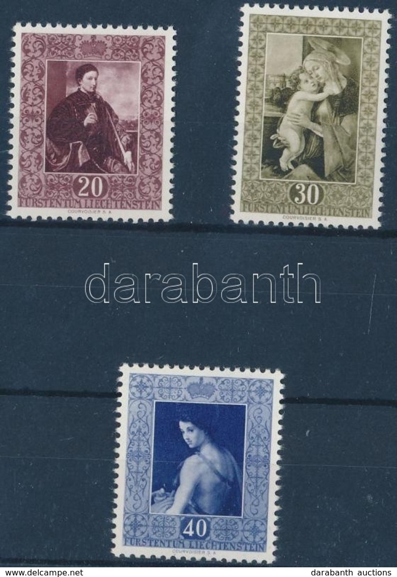 ** 1952 Festmények Sor Mi 306-308 - Other & Unclassified